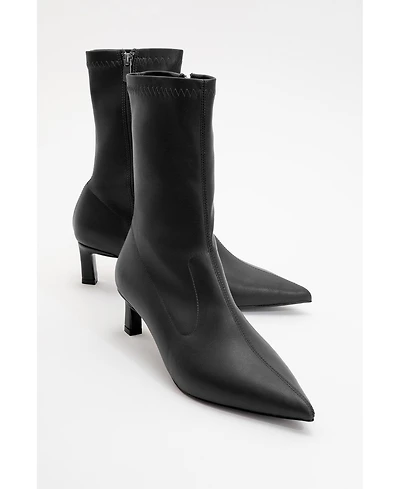 Prologue Shoes Lewin Pointed Toe Stiletto Boot