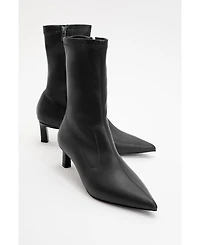 Prologue Shoes Lewin Pointed Toe Stiletto Boot