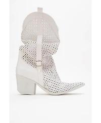 Prologue Shoes Larry Elasticated Block Heel Boot