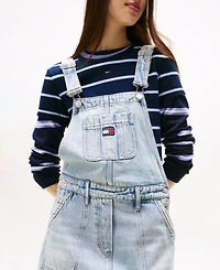 Tommy Jeans Women's Cotton Denim Dungaree Dress