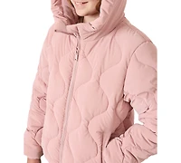 Sam Edelman Big Girls Velvet Touch Onion Quilted Jacket