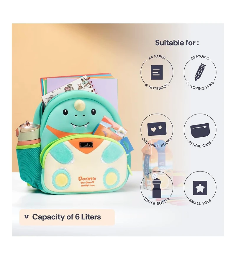 BabbleRoo Toddler Backpack for Boys and Girls Cooper the Cat with Leash