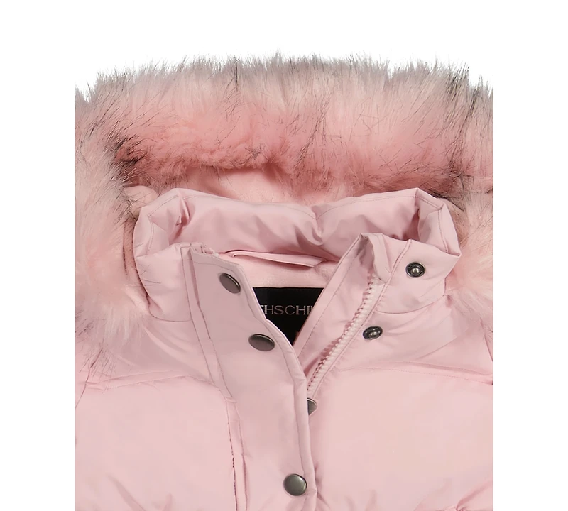 S Rothschild & Co Toddler and Little Girls Velvet Touch Parka