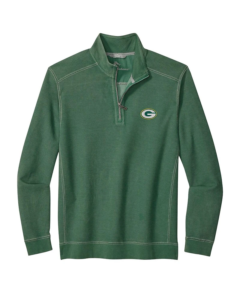 Tommy Bahama Men's Green Bay Packers Sport Tobago Half-Zip Jacket