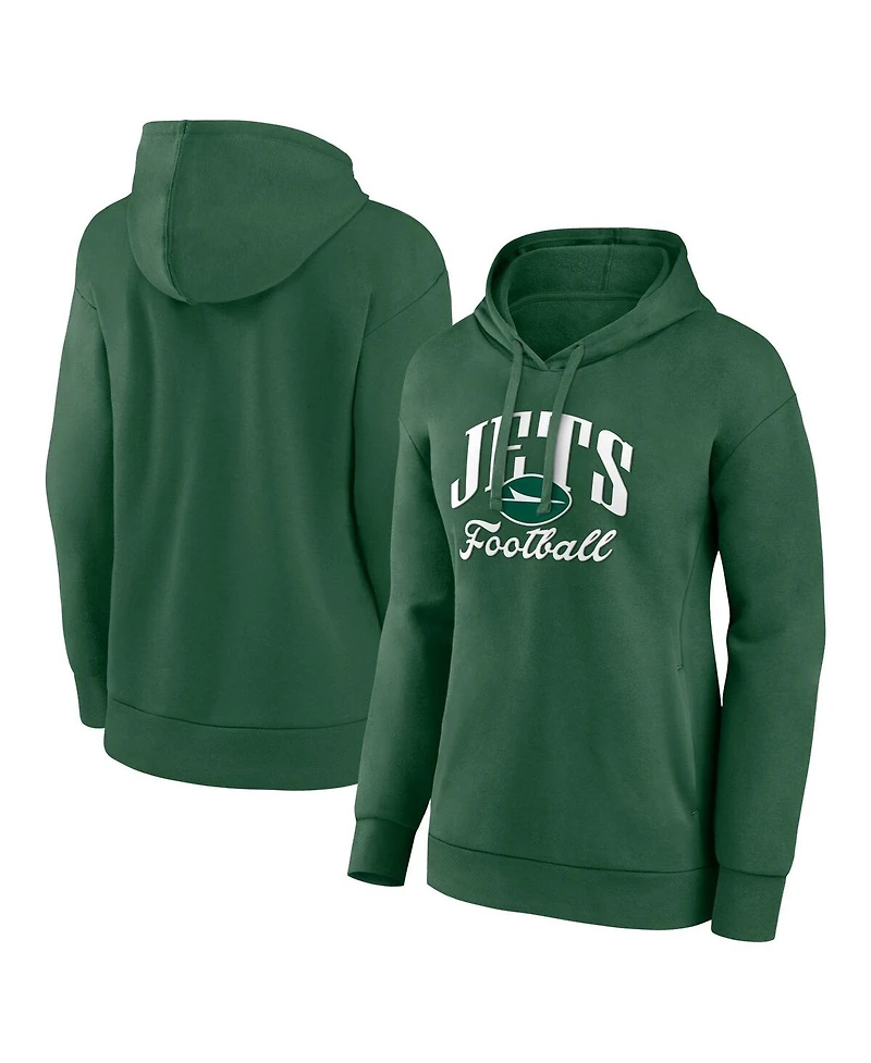 Fanatics Women's Green New York Jets Victory Script Pullover Hoodie