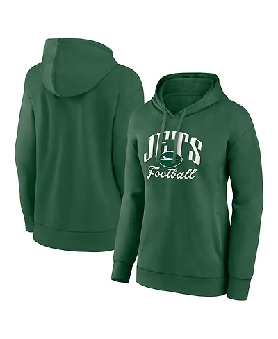 Fanatics Women's Green New York Jets Victory Script Pullover Hoodie