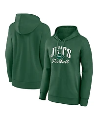 Fanatics Women's Green New York Jets Victory Script Pullover Hoodie
