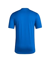 Adidas Men's Royal Kansas Jayhawks Locker Practice Football Pre-Game T-Shirt