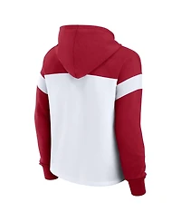 Fanatics Women's White Oklahoma Sooners Primary Logo Pullover Hoodie