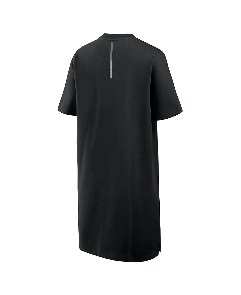 Fanatics Women's Black Texas Longhorns Elements Go Tri-Blend T-Shirt Dress