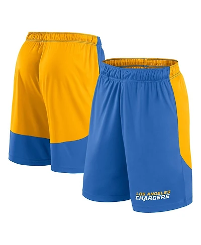 Fanatics Men's Powder Blue/Gold Los Angeles Chargers Launch Shorts