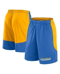 Fanatics Men's Powder Blue/Gold Los Angeles Chargers Launch Shorts