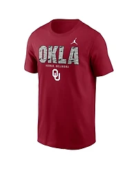 Jordan Men's Crimson Oklahoma Sooners Campus Local T-Shirt