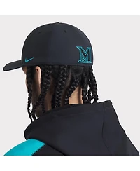 Nike Men's Black Miami Marlins 2025 City Connect Performance Swoosh Flex Hat