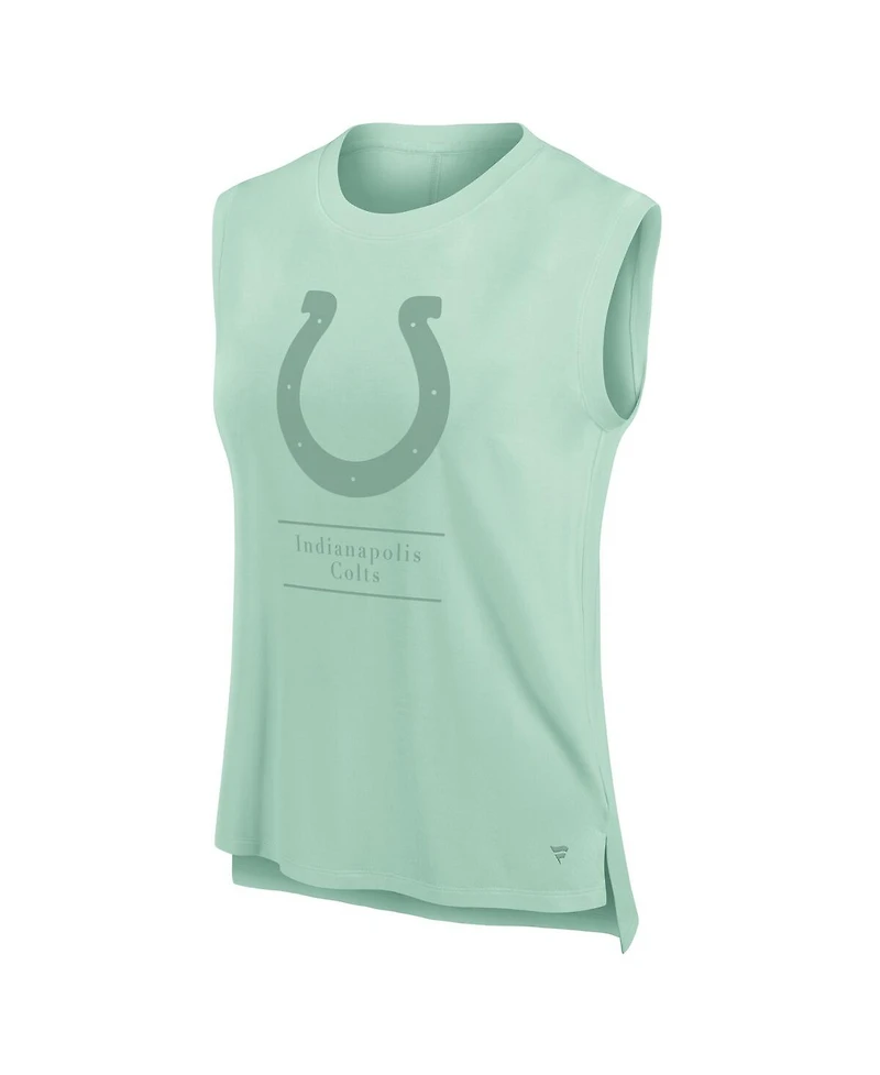 Fanatics Women's Mint Indianapolis Colts Studio Embrace Tank Top