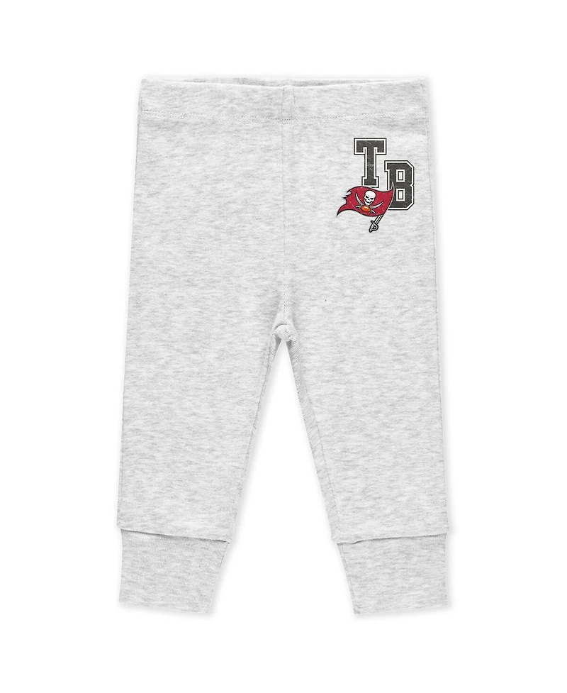 Wear by Erin Andrews Baby Boys and Girls 3-Piece Tampa Bay Buccaneers Turn Me Around Bodysuits and Pant Set