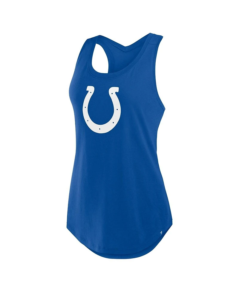 Fanatics Women's Royal Indianapolis Colts Iron Fan Tank Top