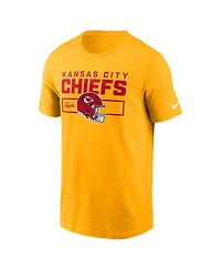 Nike Men's Gold Kansas City Chiefs Primetime Helmet Essential T-Shirt