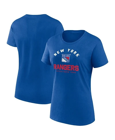 Logo Athletic Women's Blue New York Rangers Unrivaled T-Shirt