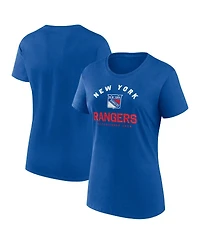 Logo Athletic Women's Blue New York Rangers Unrivaled T-Shirt