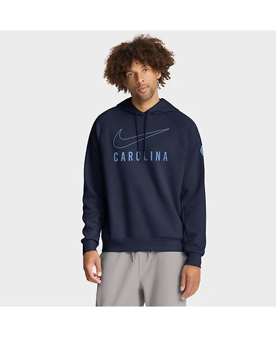 Nike Men's Navy North Carolina Tar Heels Premium Raglan Performance Pullover Hoodie