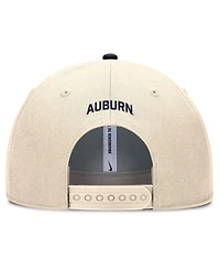Nike Men's Natural Auburn Tigers Rise Primetime Dri-fit Trucker Adjustable Hat