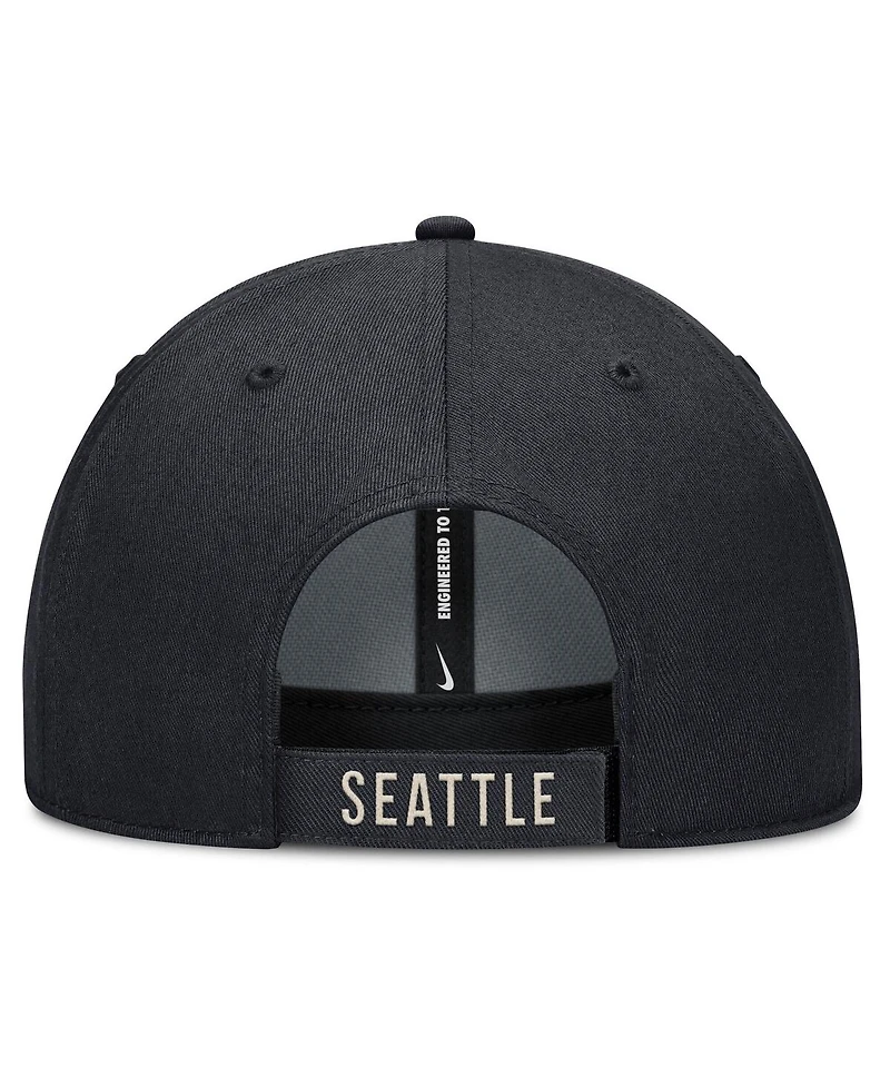 Nike Men's Navy/Natural Seattle Mariners Statement Club Performance Adjustable Hat