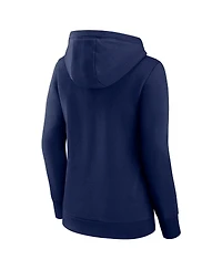 Logo Athletic Women's Navy Cleveland Guardians Triumphant V-Neck Pullover Hoodie