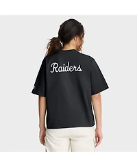 Nike Women's Black Las Vegas Raiders Rewind Pocket Boxy T-Shirt