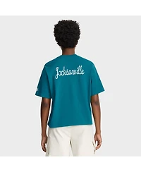 Nike Women's Teal Jacksonville Jaguars Rewind Pocket Boxy T-Shirt