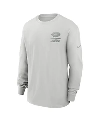 Nike Men's Gray New York Jets Essential Heavy Max90 Long Sleeve T-Shirt