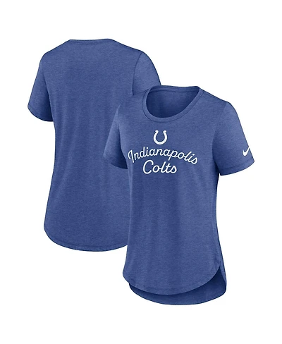 Nike Women's Royal Indianapolis Colts Script Tri-Blend T-Shirt