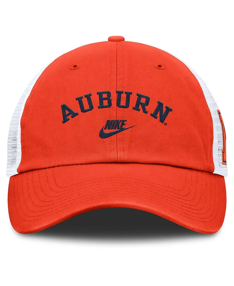 Nike Men's Orange/White Auburn Tigers 2025 Sideline Campus Pro Local Snapback Hat