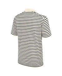 Nike Men's Cream Kentucky Wildcats Solid Foundation Striped Performance Polo Shirt