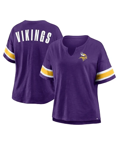Fanatics Women's Purple Minnesota Vikings Redzone Curl Route T-Shirt