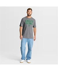 Fanatics Men's Heather Gray Philadelphia Eagles First Down Tribute Tri-Blend T-Shirt