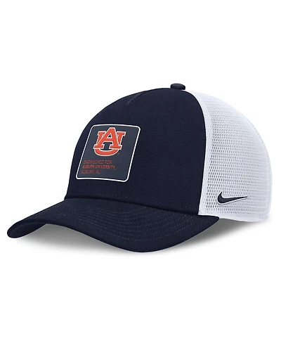 Nike Men's Navy Auburn Tigers 2025 On-Field Rise Engineered Dri-fit Trucker Adjustable Hat