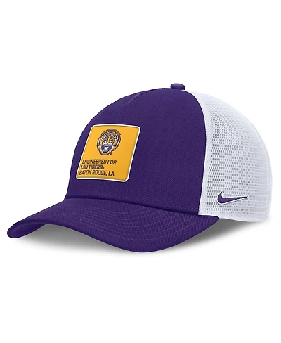 Nike Men's Purple/White Lsu Tigers 2025 On-Field Rise Engineered Trucker Adjustable Hat