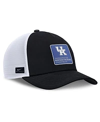 Nike Men's Black/White Kentucky Wildcats 2025 On-Field Rise Engineered Trucker Adjustable Hat