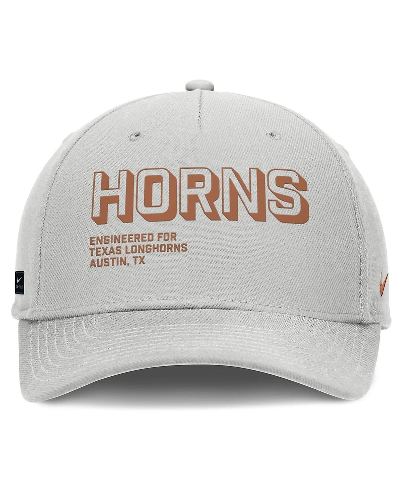 Nike Men's Gray Texas Longhorns 2025 Sideline Dust Pinched Rise Adjustable Hat