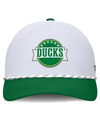 Fanatics Men's White/Green Oregon Ducks Admiral Adjustable Hat
