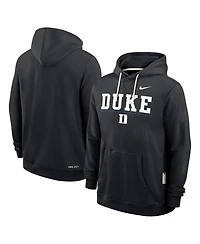 Nike Men's Black Duke Blue Devils 2025 Sideline Standard Issue Dri-fit Hoodie
