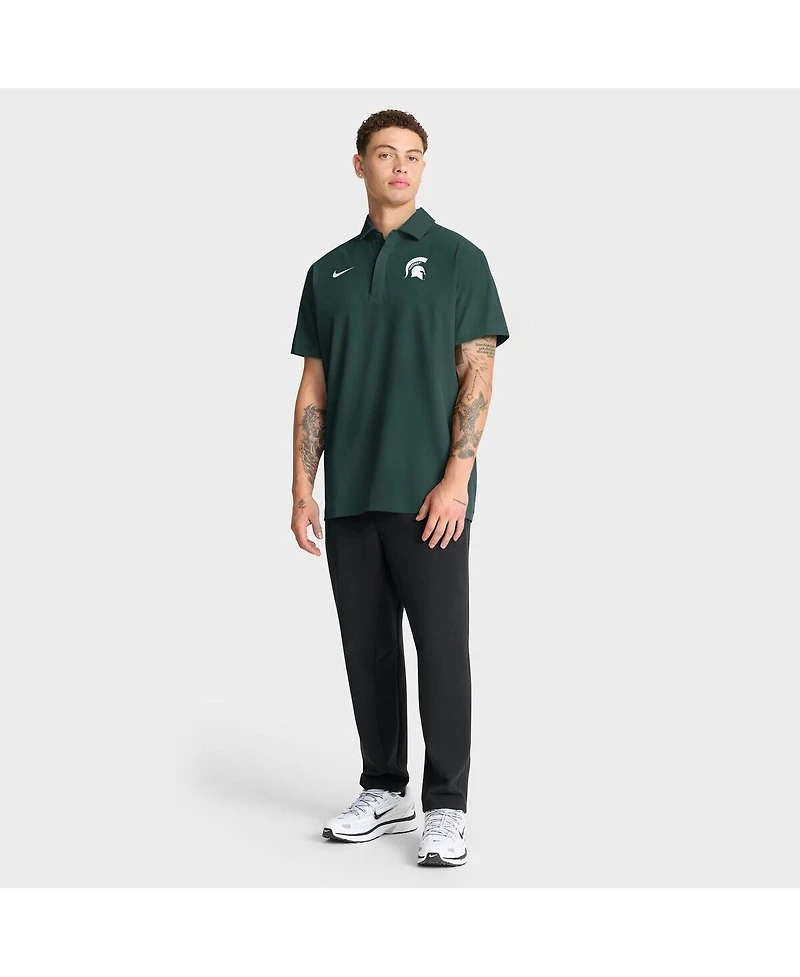 Nike Men's Green Michigan State Spartans 2025 Coaches Sideline Polo Shirt