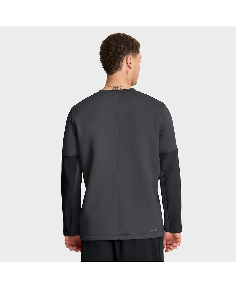 Nike Men's Anthracite Alabama Crimson Tide 2025 Sideline Coach Performance Long Sleeve T-Shirt