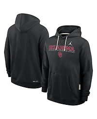 Jordan Men's Black Oklahoma Sooners 2025 Sideline Standard Issue Dri-fit Hoodie