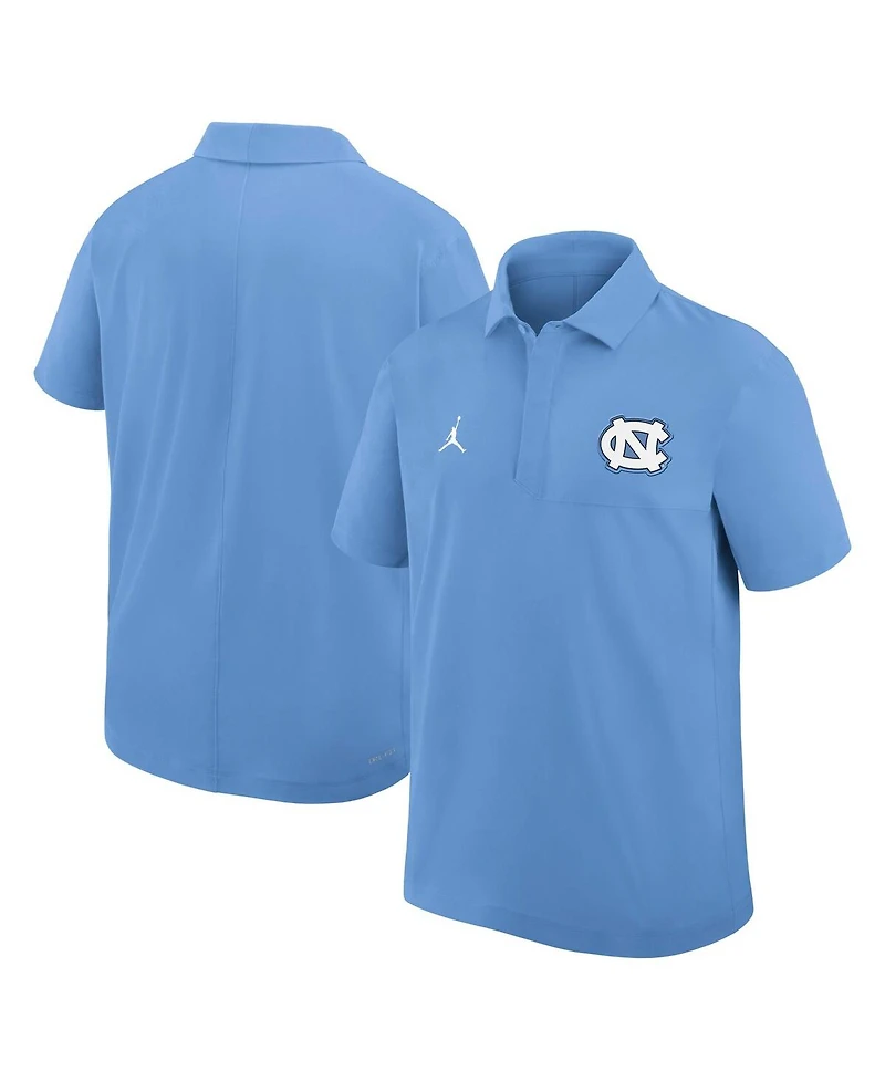 Jordan Men's Carolina Blue North Tar Heels 2025 Coaches Sideline Polo Shirt
