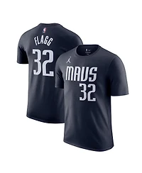 Jordan Men's Cooper Flagg Navy Dallas Mavericks 2025 Nba Draft First Round Pick Statement Edition Name Number T-Shirt