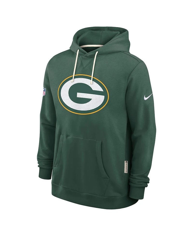 Nike Men's Green Bay Packers Sideline Standard Issue Initial Home Dri-fit Hoodie