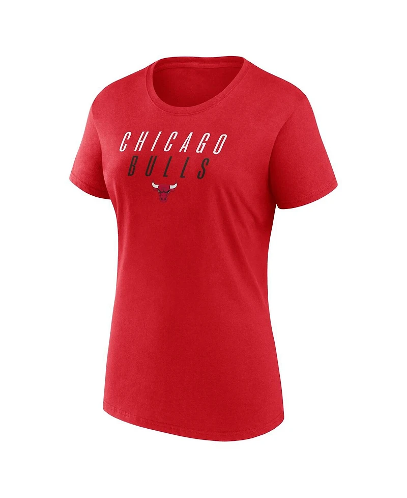 Fanatics Women's Red Chicago Bulls T-Shirt