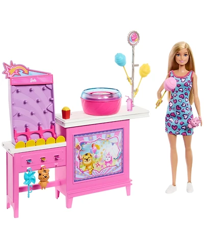 Barbie Mysteries Beach Detectives Malibu Doll Cotton Candy Game Playset and Accessories